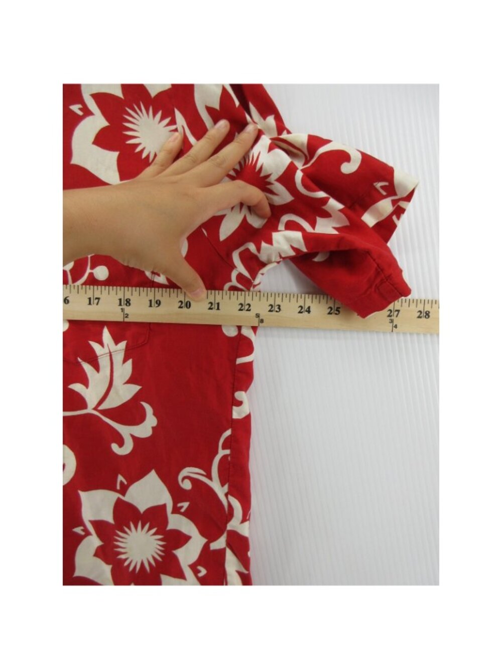 VTG Polynesian Bazaar Shirt Large 60s 70s Hawaiian Loop Collar Waikiki - Picture 5 of 12